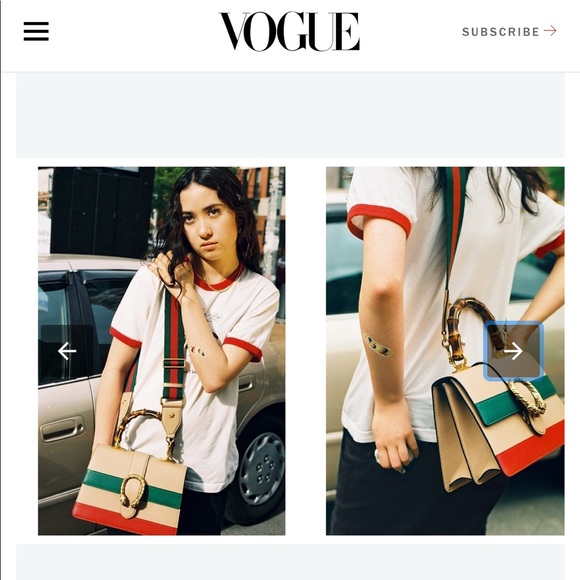 Nude medium bamboo top handle Dionysus - Picture 4 of 8